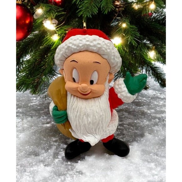 Hallmark Looney Tunes Elmer Fudd Santa Claus Christmas Tree Ornament 1993 - Picture 1 of 9
